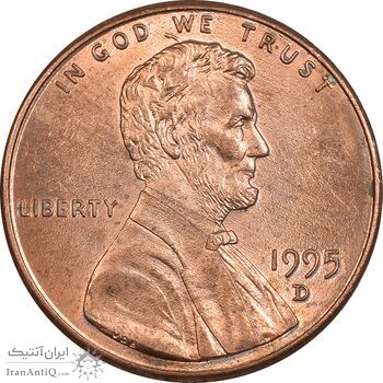 سکه 1 سنت 1995D لینکلن - MS64 - آمریکا