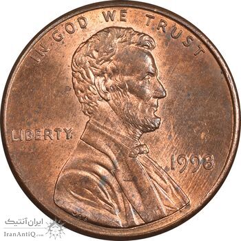 سکه 1 سنت 1998 لینکلن - MS63 - آمریکا