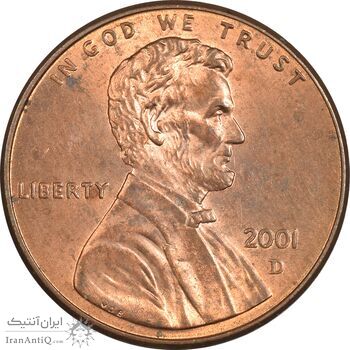 سکه 1 سنت 2001D لینکلن - MS64 - آمریکا