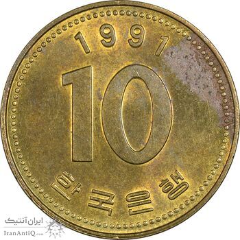 سکه 10 وون 1991 جمهوری - AU - کره جنوبی