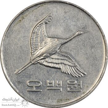 سکه 500 وون 2005 جمهوری - AU50 - کره جنوبی