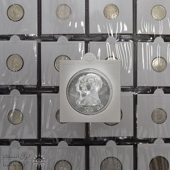 مدال نقره نوروز 1355 چوگان (دو ضرب) - MS61 - محمد رضا شاه مدال نقره نوروز 1355 چوگان (دو ضرب) - MS61 - محمد رضا شاه