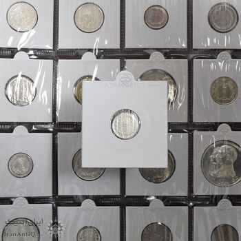 سکه ربعی بدون تاریخ - AU50 - ناصرالدین شاه