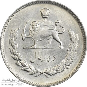 سکه 10 ریال 1350 - AU58 - محمد رضا شاه سکه 10 ریال 1350 - AU58 - محمد رضا شاه