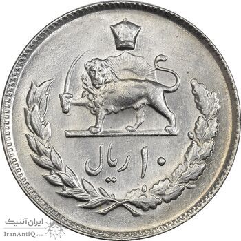 سکه 10 ریال 1357 - MS61 - محمد رضا شاه سکه 10 ریال 1357 - MS61 - محمد رضا شاه