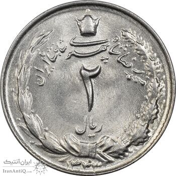 سکه 2 ریال 1343 - MS63 - محمد رضا شاه