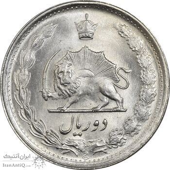 سکه 2 ریال 1349 - MS64 - محمد رضا شاه