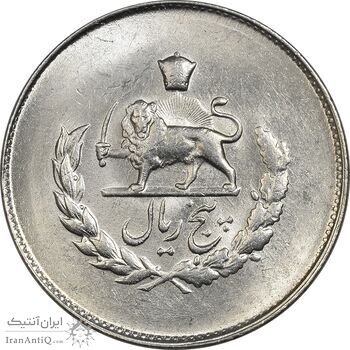سکه 5 ریال 1332 مصدقی - MS62 - محمد رضا شاه سکه 5 ریال 1332 مصدقی - MS62 - محمد رضا شاه
