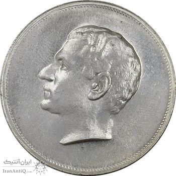 مدال نقره بیست و پنجمین سال سلطنت 1344 - UNC - محمدرضا شاه