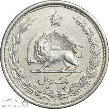سکه 1 ریال 1313 - AU58 - رضا شاه