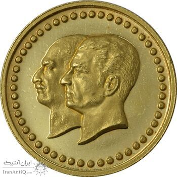 مدال طلا 2.5 گرمی بانک ملی (بدون پلمپ) - PF62 - محمد رضا شاه
