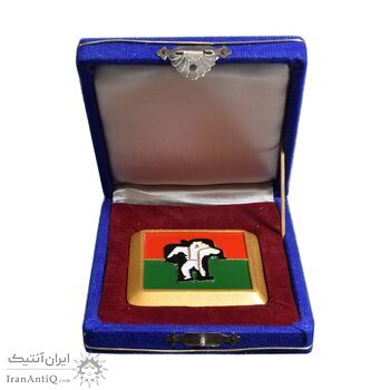 لوح یادبود فدراسیون جودو ایران (با جعبه فابریک) - UNC - محمد رضا شاه