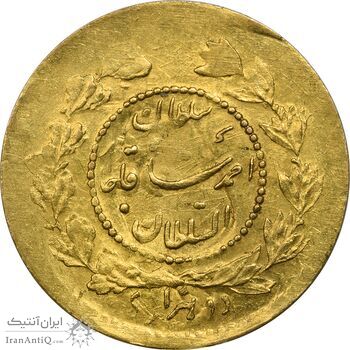 سکه طلا 2000 دینار 1343 تصویری - AU55 - احمد شاه