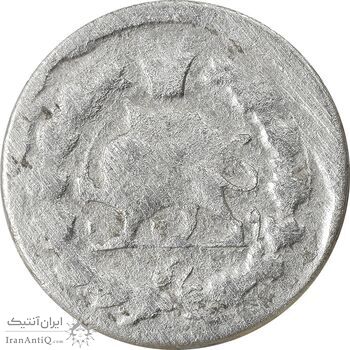 سکه ربعی 1319 خطی - F15 - مظفرالدین شاه