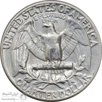 سکه کوارتر دلار 1964 واشنگتن - EF45 - آمریکا