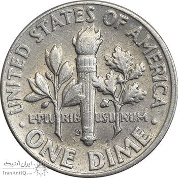 سکه 1 دایم 1964D روزولت - AU55 - آمریکا سکه 1 دایم 1964D روزولت - AU55 - آمریکا