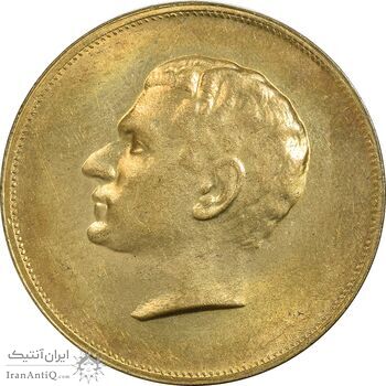 مدال برنز بیست و پنجمین سال سلطنت 1344 - MS61 - محمدرضا شاه