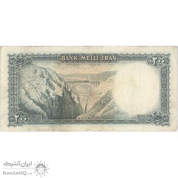 اسکناس 200 ریال سری سوم - تک - VF20 - محمد رضا شاه