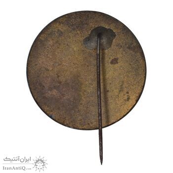 نشان سوزنی نمایشگاه صنعتی آبان 1346 - EF - محمد رضا شاه