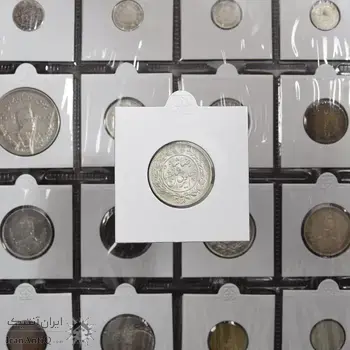 سکه 1000 دینار 1305 خطی - MS64 - رضا شاه