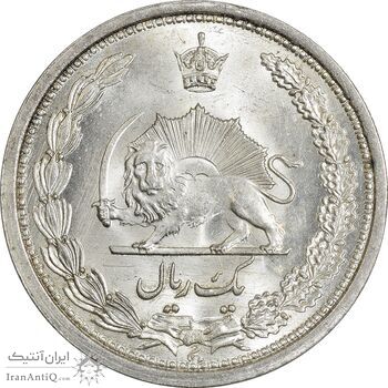سکه 1 ریال 1313 - MS65 - رضا شاه
