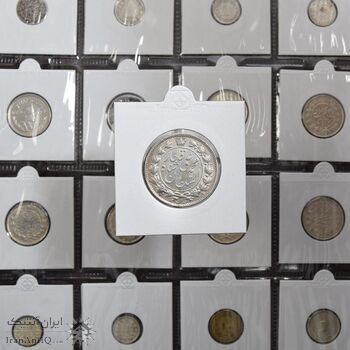 سکه 2 قران 1326 (2 تاریخ مکرر با فاصله) - EF40 - محمد علی شاه سکه 2 قران 1326 (2 تاریخ مکرر با فاصله) - EF40 - محمد علی شاه