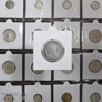 سکه 2000 دینار 1323 تصویری - AU55 - مظفرالدین شاه