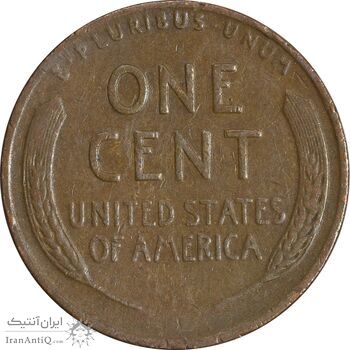 سکه 1 سنت 1945S لینکلن - VF30 - آمریکا