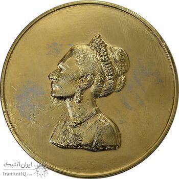 مدال برنز یادبود فدراسیون ورزشهای ناشنوایان ایران - AU - محمد رضا شاه