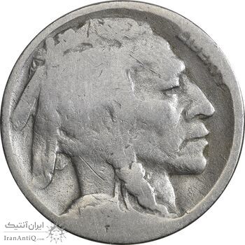 سکه 5 سنت بوفالو (تاریخ نامشخص) - VF35 - آمریکا