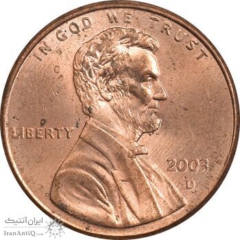 سکه 1 سنت 2003D لینکلن - MS63 - آمریکا