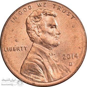 سکه 1 سنت 2014D لینکلن - MS63 - آمریکا