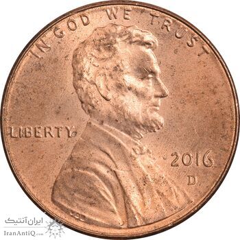 سکه 1 سنت 2016D لینکلن - MS63 - آمریکا