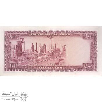 اسکناس 100 ریال 1333 - تک - UNC62 - محمد رضا شاه