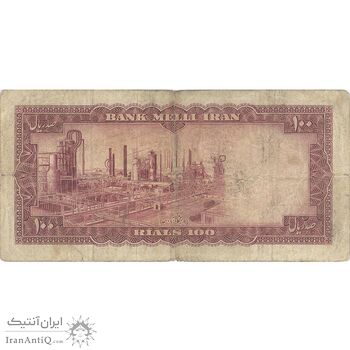 اسکناس 100 ریال 1333 - تک - VF20 - محمد رضا شاه