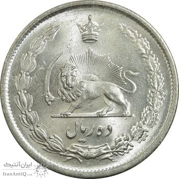 سکه 10 ریال 1323 - MS63 - محمد رضا شاه