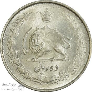 سکه 10 ریال 1324 - MS63 - محمد رضا شاه