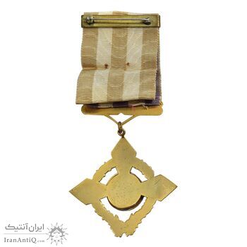 نشان خدمات ورزشی (با روبان و جعبه فابریک) - AU - محمد رضا شاه
