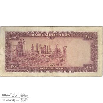 اسکناس 100 ریال 1333 - تک - VF25 - محمد رضا شاه