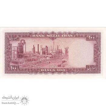 اسکناس 100 ریال 1333 - تک - UNC62 - محمد رضا شاه