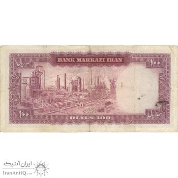 اسکناس 100 ریال 1342 - تک - VF30 - محمد رضا شاه