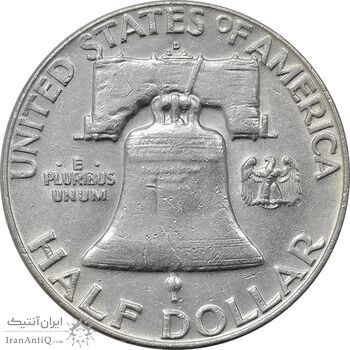سکه نیم دلار 1961 فرانکلین - AU55 - آمریکا