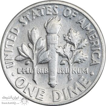 سکه 1 دایم 1946 روزولت - AU55 - آمریکا سکه 1 دایم 1946 روزولت - AU55 - آمریکا