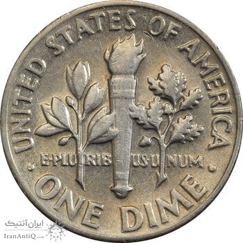 سکه 1 دایم 1966 روزولت - AU55 - آمریکا