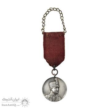 مدال نقره ذوالفقار (با روبان) - AU - رضا شاه