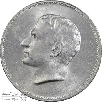مدال نقره بیست و پنجمین سال سلطنت 1344 - UNC - محمدرضا شاه