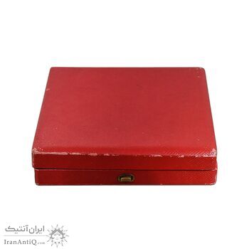 مدال برنز یادبود آغاز بهره برداری از سد رضا شاه کبیر 2535 (با جعبه) - EF - محمد رضا شاه