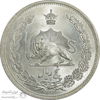 سکه 5 ریال 1313 (3 تاریخ متوسط) - MS65 - رضا شاه سکه 5 ریال 1313 (3 تاریخ متوسط) - MS65 - رضا شاه