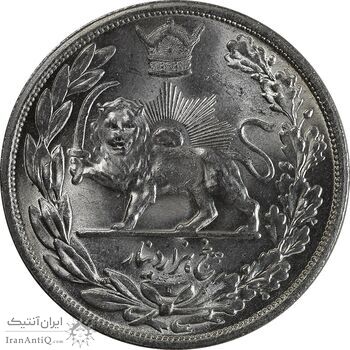 سکه 5000 دینار 1306L تصویری - MS64 - رضا شاه سکه 5000 دینار 1306L تصویری - MS64 - رضا شاه