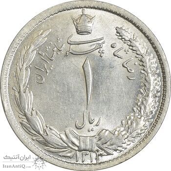 سکه 1 ریال 1313 (چرخش 85 درجه) - MS63 - رضا شاه سکه 1 ریال 1313 (چرخش 85 درجه) - MS63 - رضا شاه